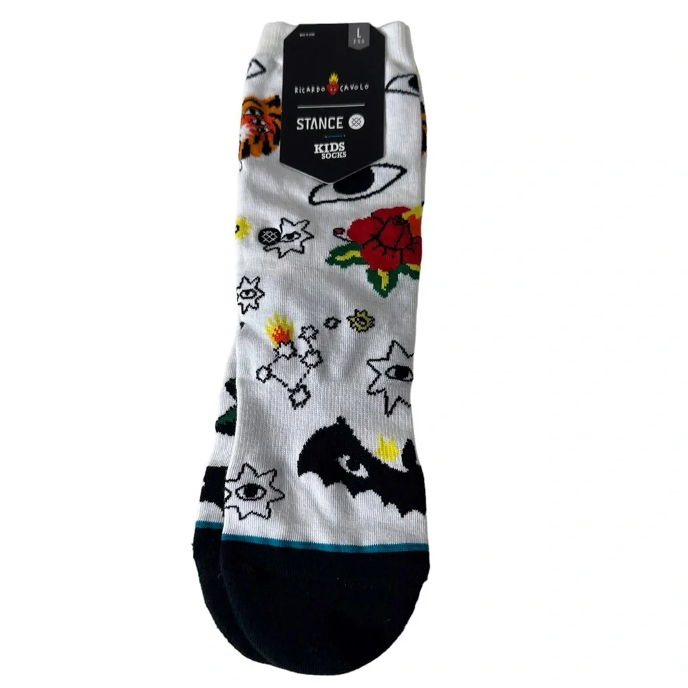 Stance Everyday Light Cushion Cotton Blend Crew Cavolo Stars Socks